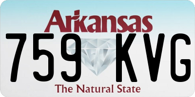 AR license plate 759KVG