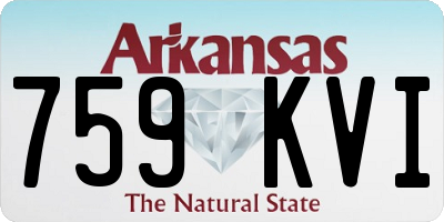 AR license plate 759KVI