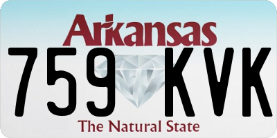 AR license plate 759KVK