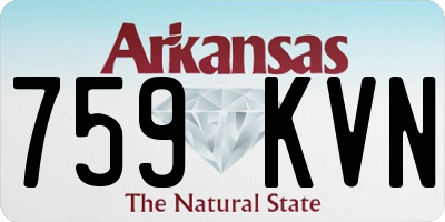 AR license plate 759KVN