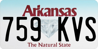 AR license plate 759KVS
