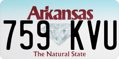 AR license plate 759KVU