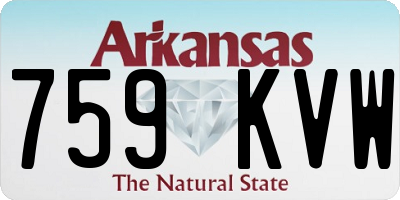 AR license plate 759KVW