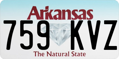 AR license plate 759KVZ