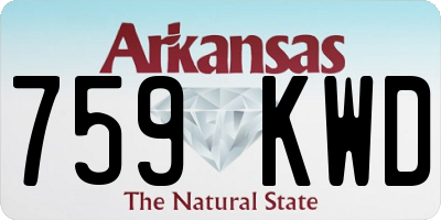 AR license plate 759KWD