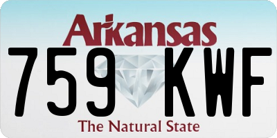 AR license plate 759KWF