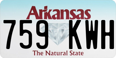 AR license plate 759KWH