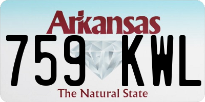 AR license plate 759KWL