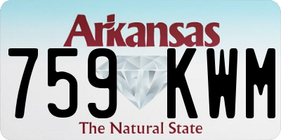 AR license plate 759KWM