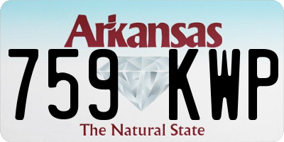 AR license plate 759KWP