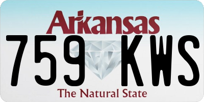AR license plate 759KWS