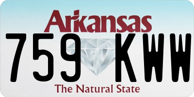 AR license plate 759KWW