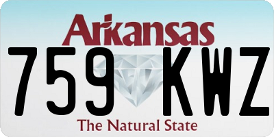 AR license plate 759KWZ