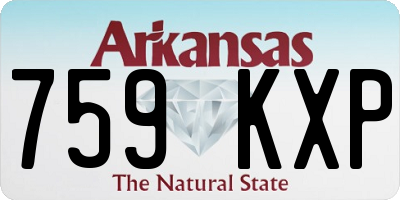 AR license plate 759KXP