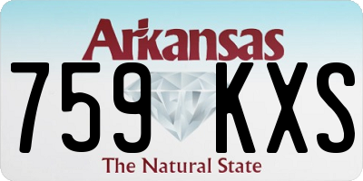 AR license plate 759KXS