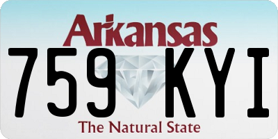 AR license plate 759KYI