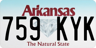 AR license plate 759KYK