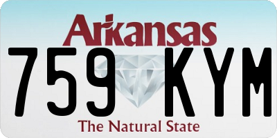 AR license plate 759KYM