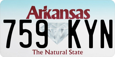 AR license plate 759KYN