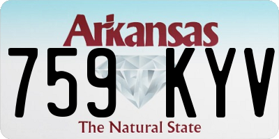 AR license plate 759KYV