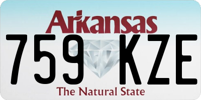 AR license plate 759KZE