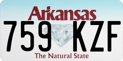 AR license plate 759KZF