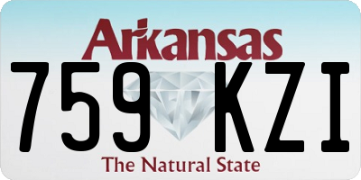 AR license plate 759KZI