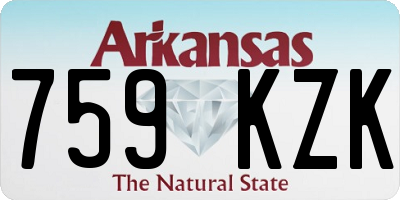 AR license plate 759KZK