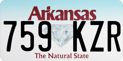 AR license plate 759KZR
