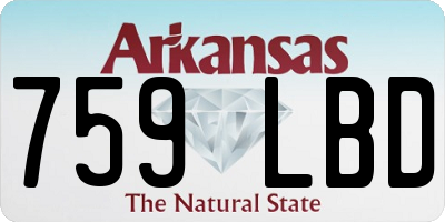 AR license plate 759LBD