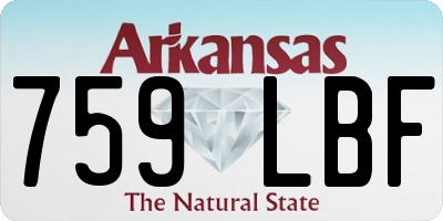 AR license plate 759LBF
