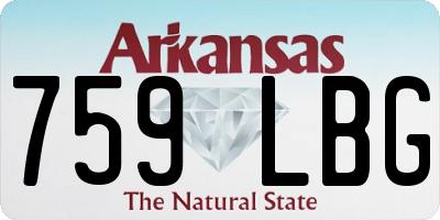 AR license plate 759LBG