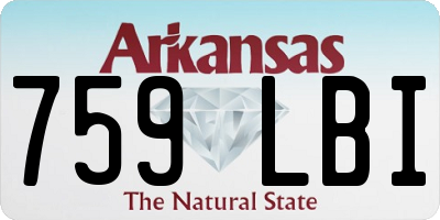AR license plate 759LBI