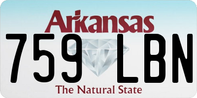 AR license plate 759LBN