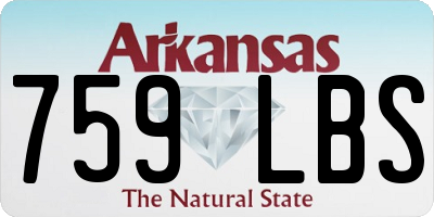 AR license plate 759LBS