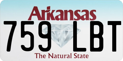 AR license plate 759LBT