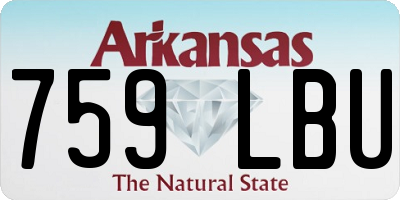 AR license plate 759LBU