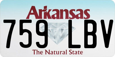 AR license plate 759LBV