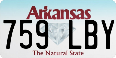AR license plate 759LBY