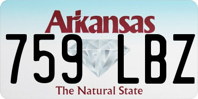 AR license plate 759LBZ