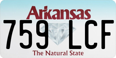 AR license plate 759LCF