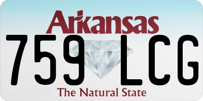 AR license plate 759LCG