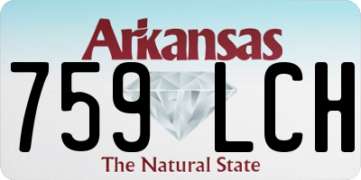 AR license plate 759LCH