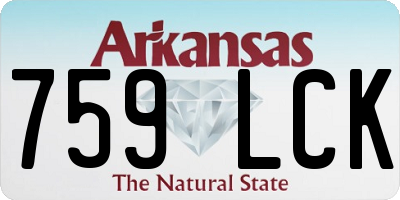 AR license plate 759LCK