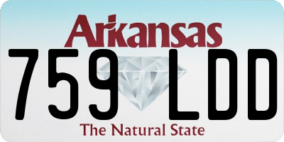 AR license plate 759LDD