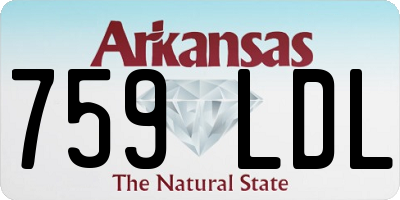 AR license plate 759LDL