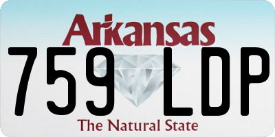 AR license plate 759LDP