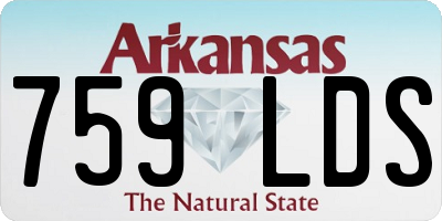 AR license plate 759LDS