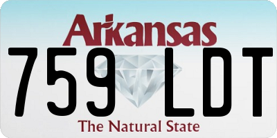 AR license plate 759LDT