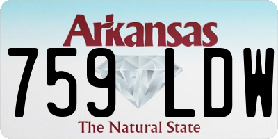 AR license plate 759LDW